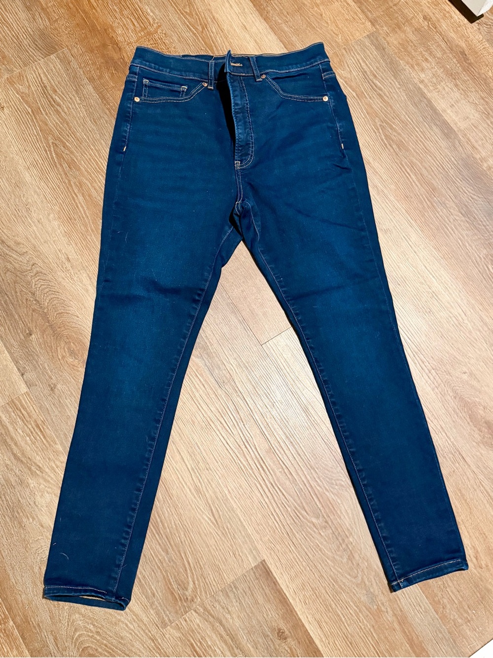 Express Women's Skinny Jeans in Dark Blue